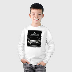 Лонгслив хлопковый детский Lexus - этим всё сказано!, цвет: белый — фото 2