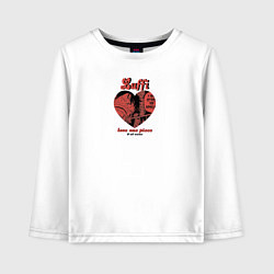 Лонгслив хлопковый детский Luffilove onepiece, цвет: белый