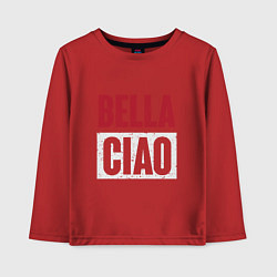 Лонгслив хлопковый детский Style Bella Ciao, цвет: красный