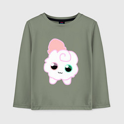 Лонгслив хлопковый детский Toca Kitchen котик, цвет: авокадо