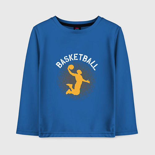 Детский лонгслив Basketball Dunk / Синий – фото 1