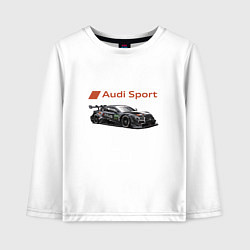 Лонгслив хлопковый детский Audi sport Power, цвет: белый