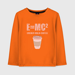 Лонгслив хлопковый детский EMC2 КОФЕ, цвет: оранжевый