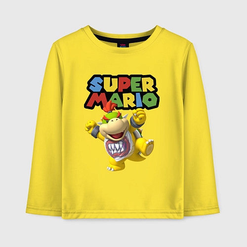 Детский лонгслив Bowser Junior Super Mario / Желтый – фото 1
