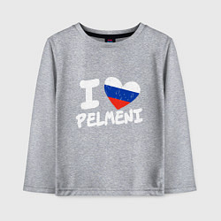 Детский лонгслив Люблю пельмени