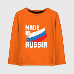 Лонгслив хлопковый детский In Russia, цвет: оранжевый