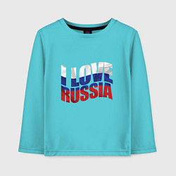 Детский лонгслив Love - Russia
