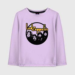 Лонгслив хлопковый детский Led Zeppelin Лед Зеппелин, цвет: лаванда