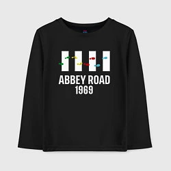 Лонгслив хлопковый детский THE BEATLES ABBEY ROAD, цвет: черный