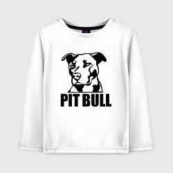 Лонгслив хлопковый детский Pit Bull Power, цвет: белый