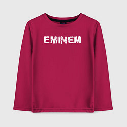 Лонгслив хлопковый детский Eminem ЭМИНЕМ, цвет: маджента