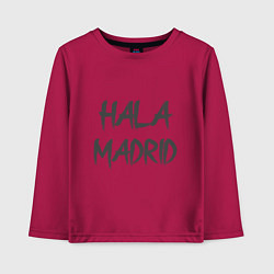 Лонгслив хлопковый детский Hala - Madrid, цвет: маджента
