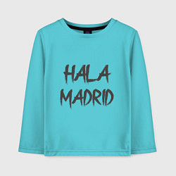 Лонгслив хлопковый детский Hala - Madrid, цвет: бирюзовый