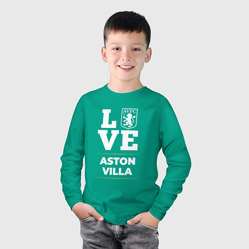 Детский лонгслив Aston Villa Love Classic / Зеленый – фото 3