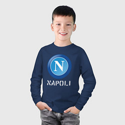 Лонгслив хлопковый детский SSC NAPOLI Napoli, цвет: тёмно-синий — фото 2