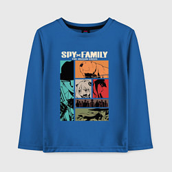 Лонгслив хлопковый детский Семья Шпиона Spy x Family, цвет: синий