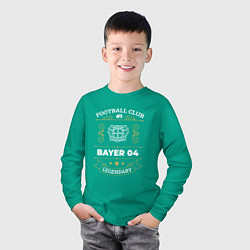Лонгслив хлопковый детский Bayer 04 FC 1, цвет: зеленый — фото 2