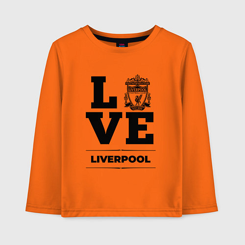 Детский лонгслив Liverpool Love Классика / Оранжевый – фото 1