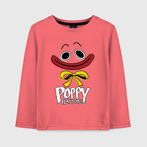 Детский лонгслив POPPY PLAYTIME HAGGY - ХАГГИ / Коралловый – фото 1