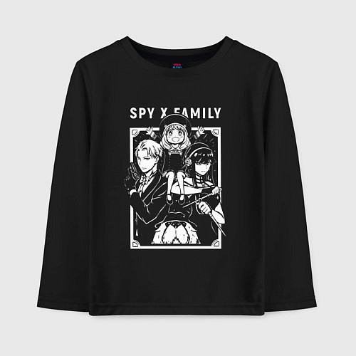 Детский лонгслив СЕМЬЯ ШПИОНА SPY X FAMILY ANIME / Черный – фото 1