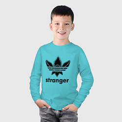 Лонгслив хлопковый детский Demogorgon - Stranger, цвет: бирюзовый — фото 2