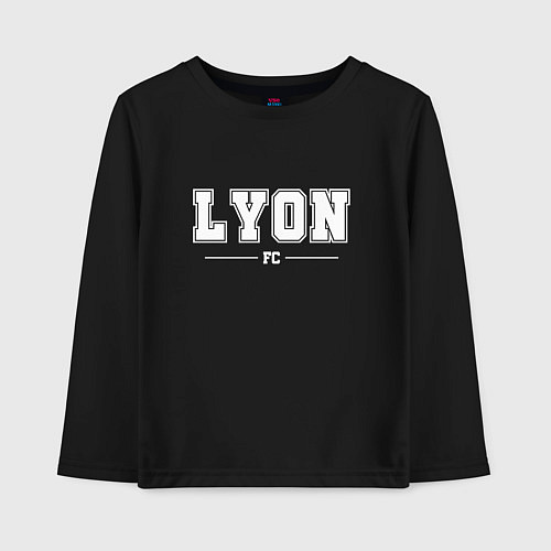 Детский лонгслив Lyon Football Club Классика / Черный – фото 1