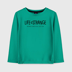 Лонгслив хлопковый детский Life Is Strange - logo, цвет: зеленый