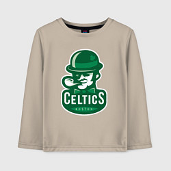 Лонгслив хлопковый детский Celtics Team, цвет: миндальный