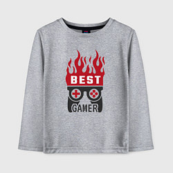 Детский лонгслив Best Gamer Лучший геймер
