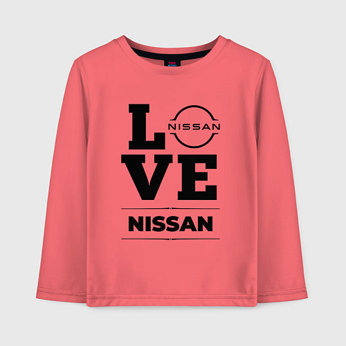 Детский лонгслив Nissan Love Classic / Коралловый – фото 1
