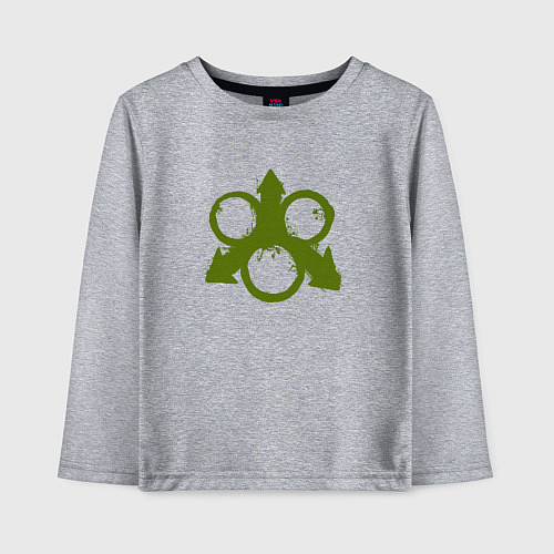 Детский лонгслив Знак Нургла / Меланж – фото 1