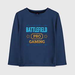 Лонгслив хлопковый детский Игра Battlefield PRO Gaming, цвет: тёмно-синий