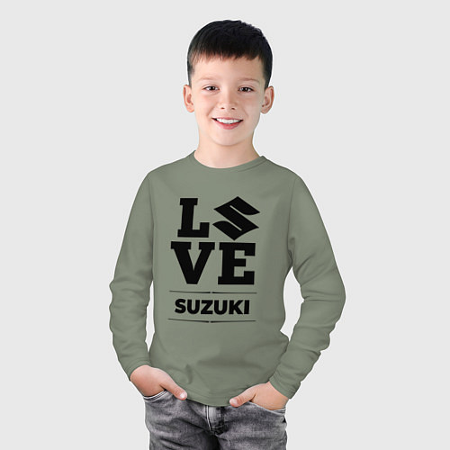 Детский лонгслив Suzuki Love Classic / Авокадо – фото 3