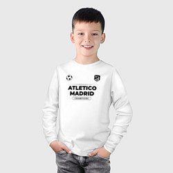 Лонгслив хлопковый детский Atletico Madrid Униформа Чемпионов, цвет: белый — фото 2