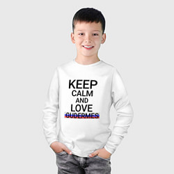 Лонгслив хлопковый детский Keep calm Gudermes Гудермес, цвет: белый — фото 2
