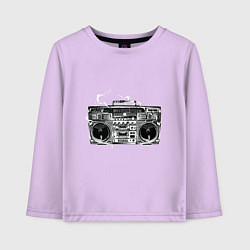 Лонгслив хлопковый детский Wu-Tang Boombox, цвет: лаванда