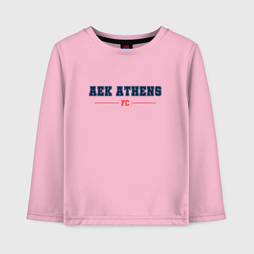 Детский лонгслив AEK Athens FC Classic / Светло-розовый – фото 1