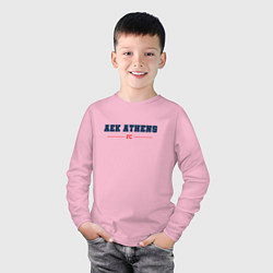 Лонгслив хлопковый детский AEK Athens FC Classic, цвет: светло-розовый — фото 2