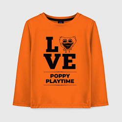 Лонгслив хлопковый детский Poppy Playtime Love Classic, цвет: оранжевый