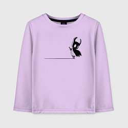 Лонгслив хлопковый детский Hollow Knight на краю, цвет: лаванда
