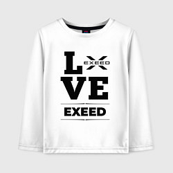 Лонгслив хлопковый детский Exeed Love Classic, цвет: белый