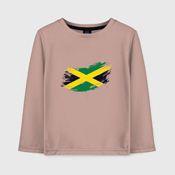 Лонгслив хлопковый детский Jamaica Flag, цвет: пыльно-розовый