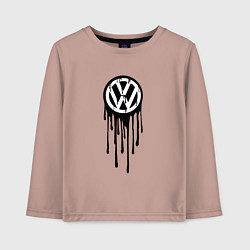 Детский лонгслив Volkswagen - art logo