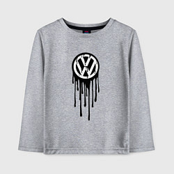 Лонгслив хлопковый детский Volkswagen - art logo, цвет: меланж