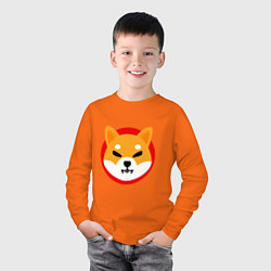 Лонгслив хлопковый детский Shiba Inu SHIB, цвет: оранжевый — фото 2
