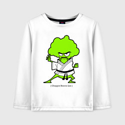 Лонгслив хлопковый детский Choppin Brocco Lee, цвет: белый