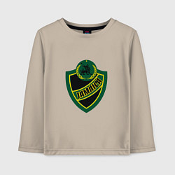 Лонгслив хлопковый детский Jamaica Shield, цвет: миндальный