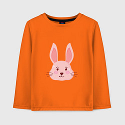 Лонгслив хлопковый детский Pink - Rabbit, цвет: оранжевый