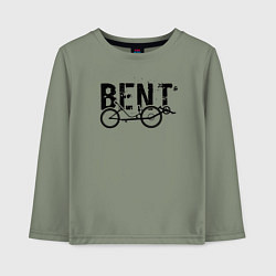 Лонгслив хлопковый детский BENT велосипед, цвет: авокадо