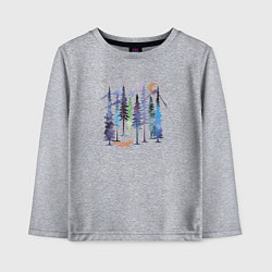 Лонгслив хлопковый детский Радужная Лиса, цвет: меланж